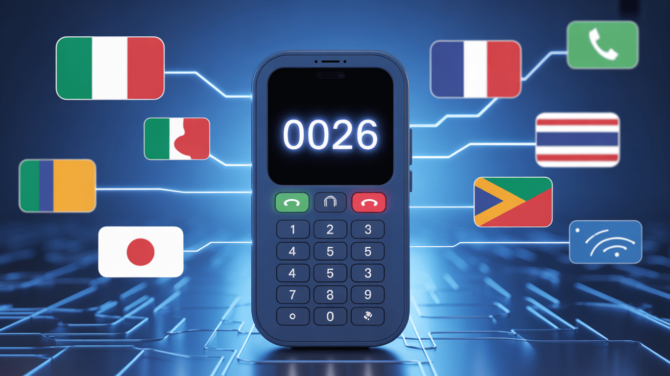0026 indicatif de quel pays sur telephone portable