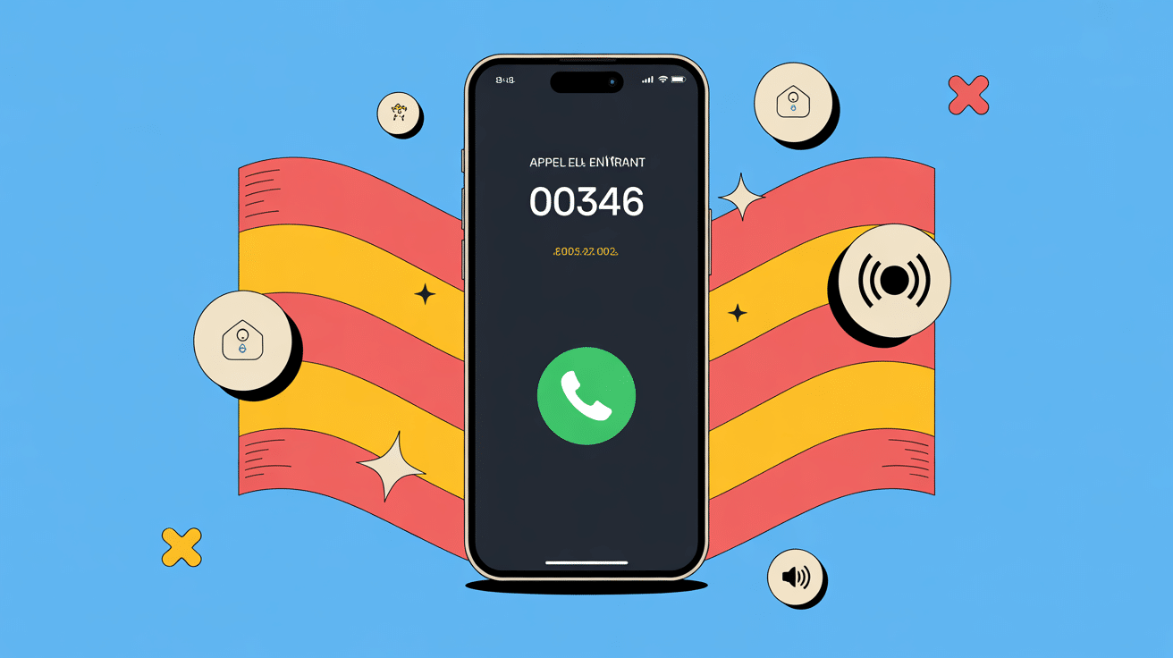 00346 indicatif de quel pays appel entrant Espagne