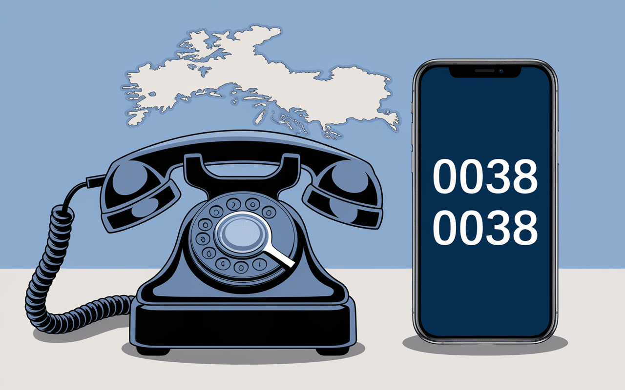 0038 indicatif de quel pays vieux et nouveau telephone