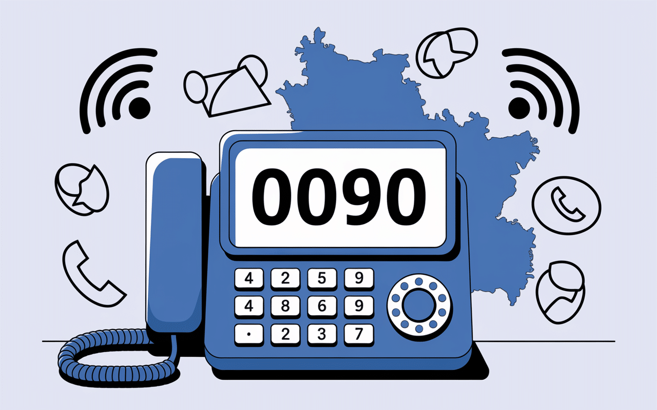 0090 indicatif de quel pays écran téléphone Turquie