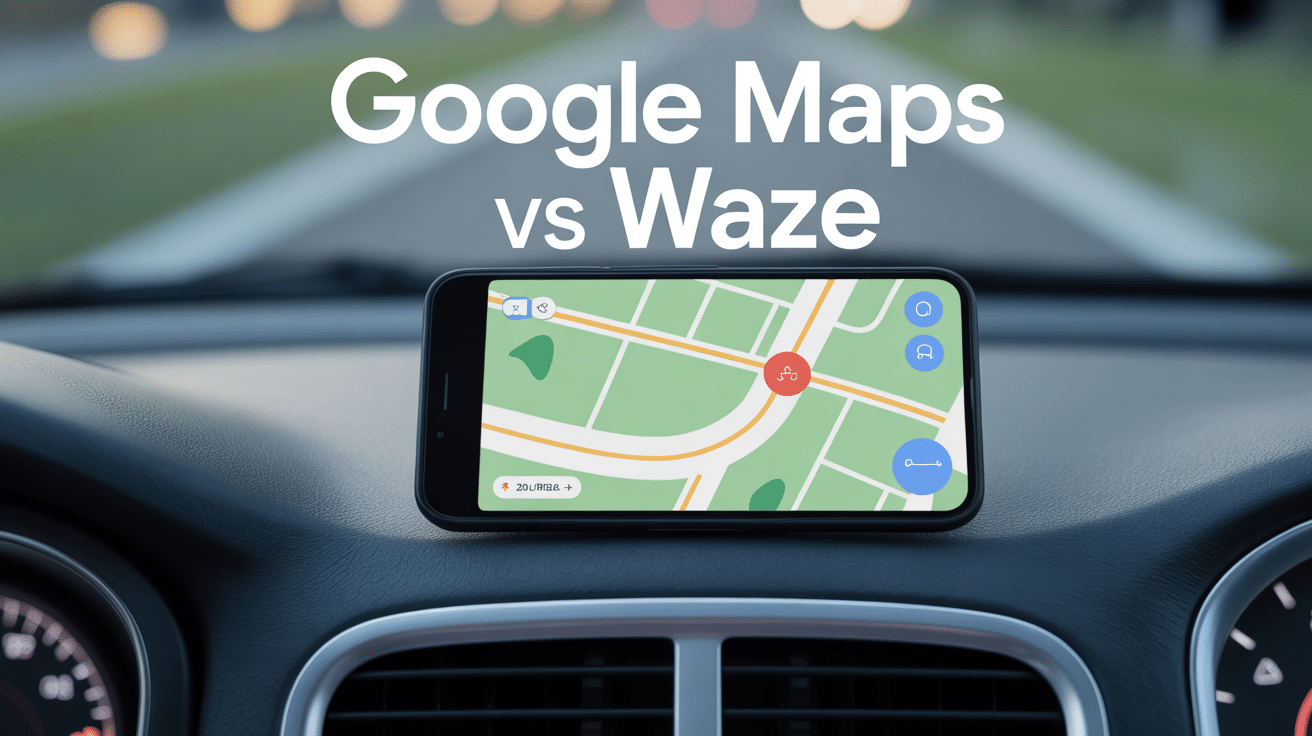 google maps vs waze comparatif visuel appli navigation auto