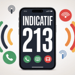 indicatif 213 quel pays illustration smartphone