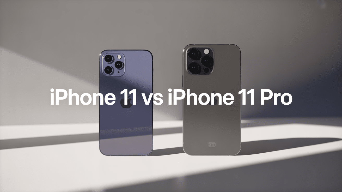 iphone 11 vs iphone 11 pro comparaison visuelle design