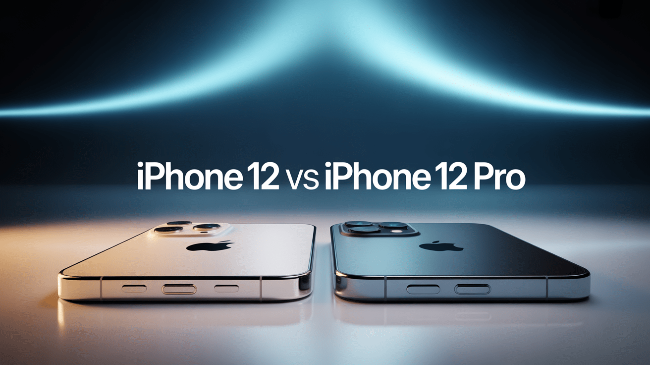 iphone 12 vs iphone 12 pro côte à côte, comparaison design