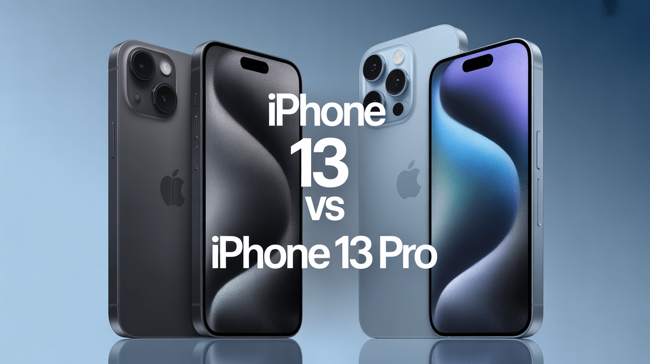 Comparatif design iPhone 13 vs 13 Pro côte à côte