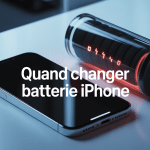 Visuel quand changer batterie iPhone smartphone batterie faible