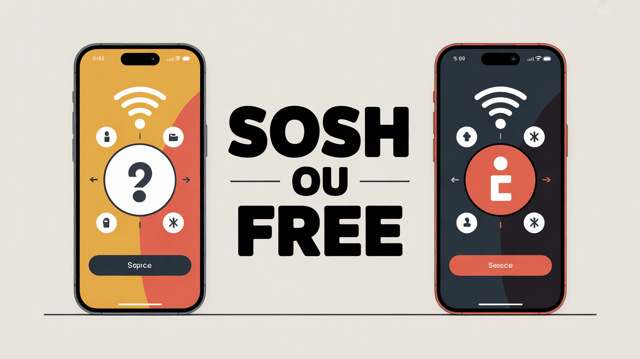 sosh ou free illustration comparatif opérateurs mobiles