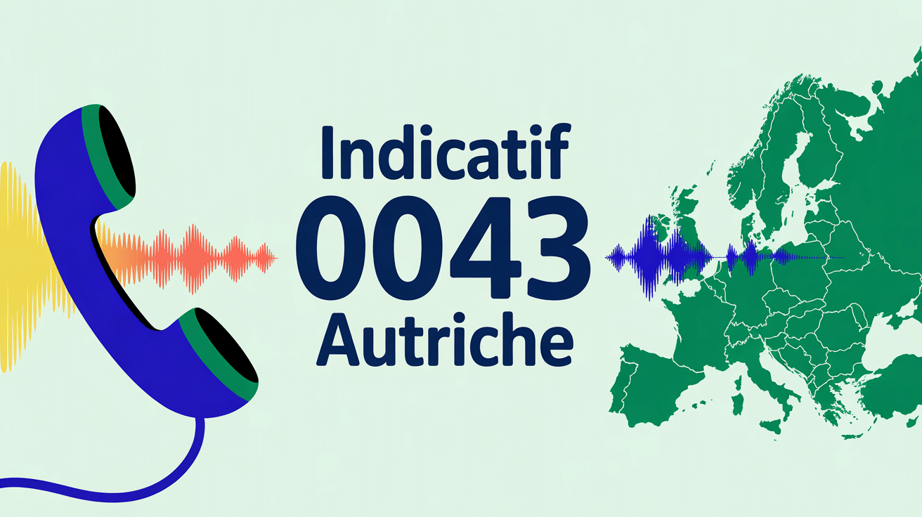 0043 indicatif de quel pays téléphone Autriche Europe