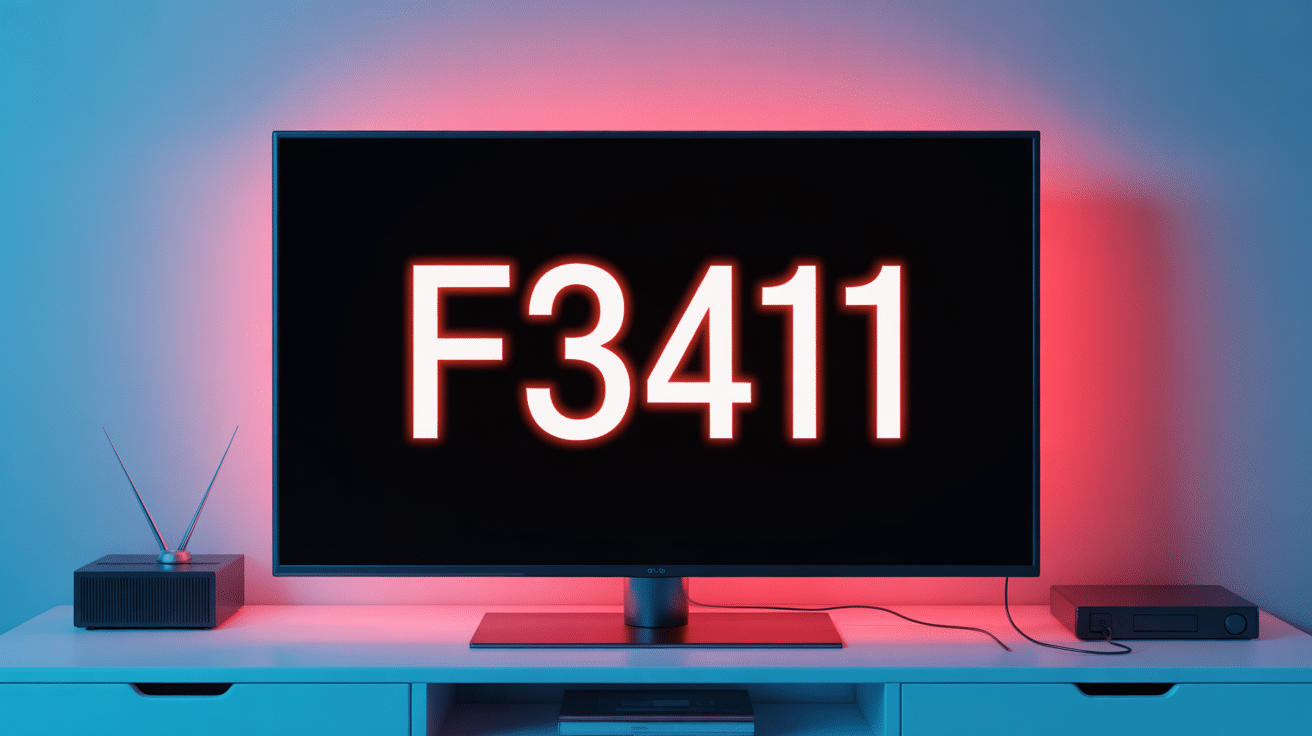 code erreur f3411 affichage panne box internet