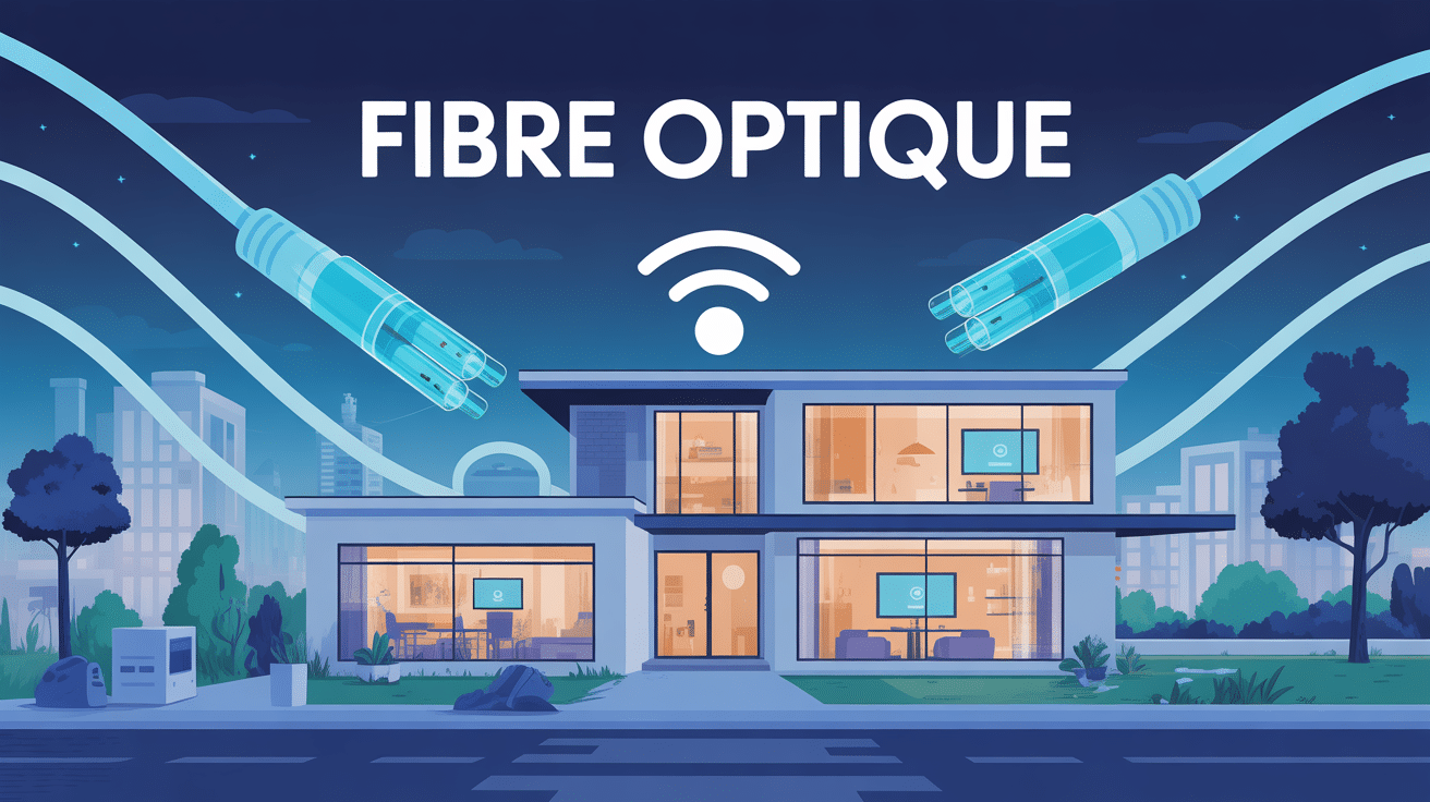 maison connectée fibre optique moderne comment avoir la fibre chez soi