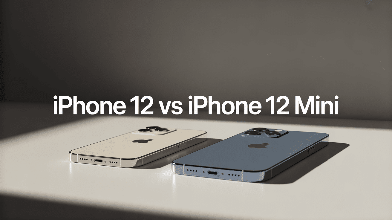 iphone 12 vs iphone 12 mini côte à côte