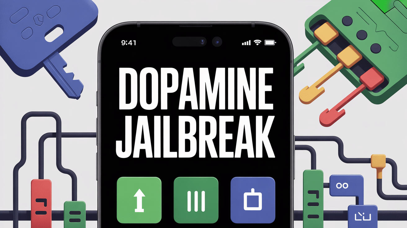 dopamine jailbreak illustration écran déverrouillé