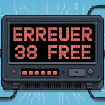 Erreur 38 Free affichée sur box internet rectangulaire