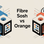 fibre sosh ou orange illustration box fibre