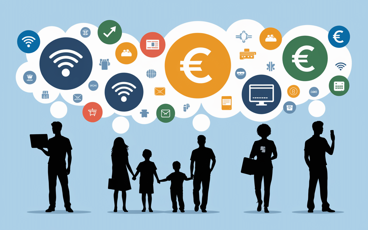 fibre sosh ou orange illustration profils utilisateur