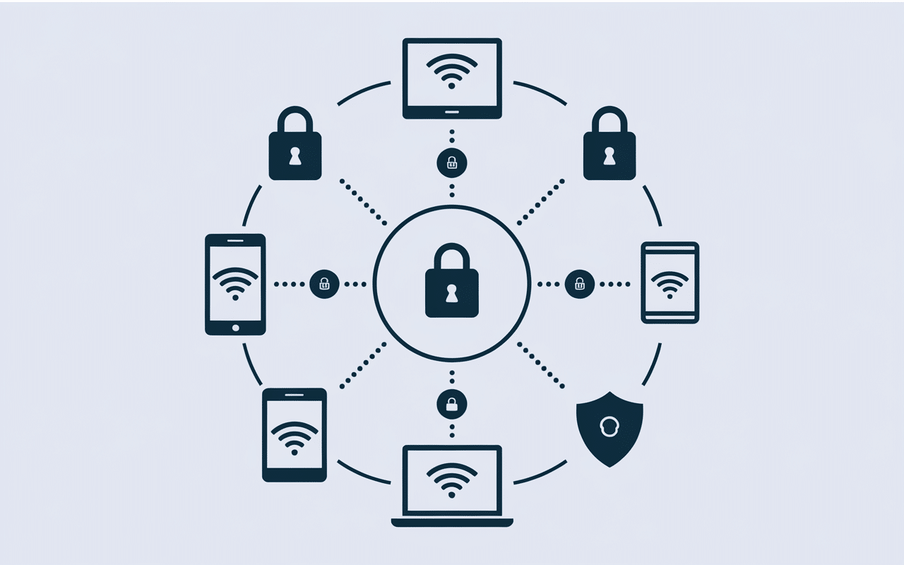 Schéma sécurité réseau freewifi secure