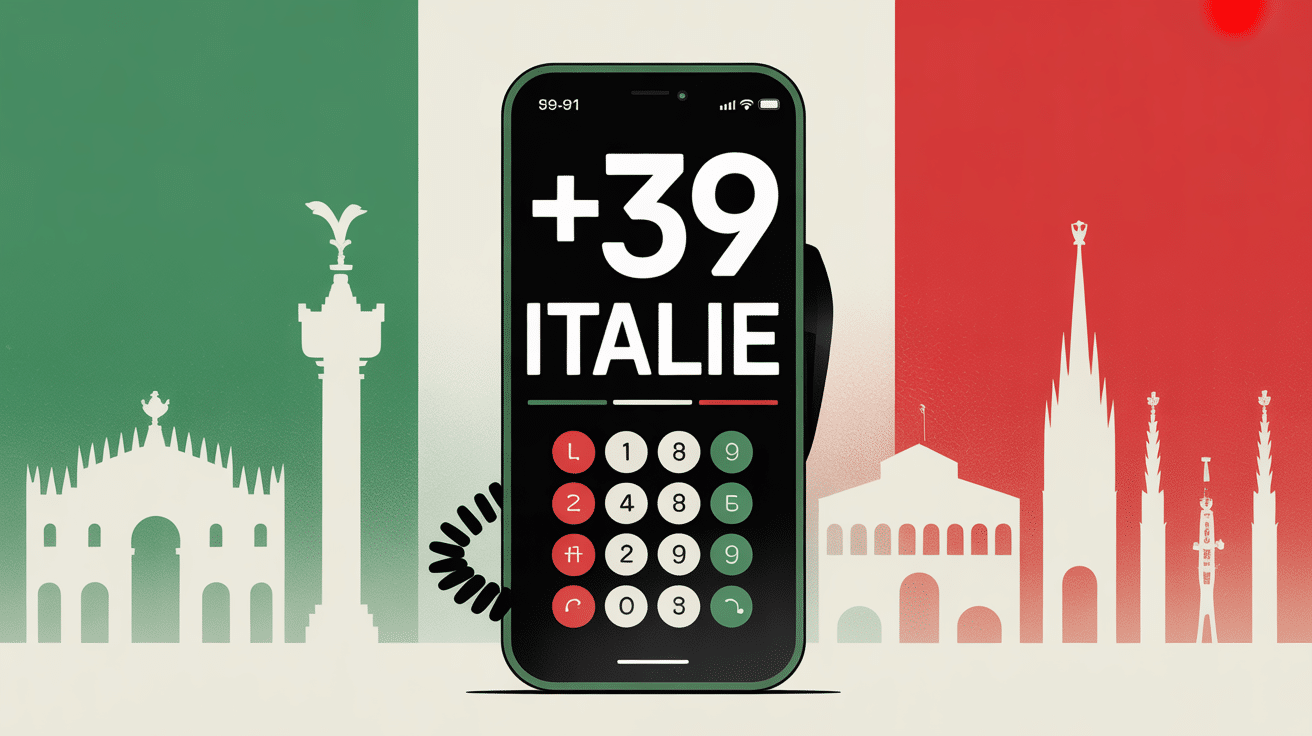 indicatif 39 quel pays illustration telephone Italie