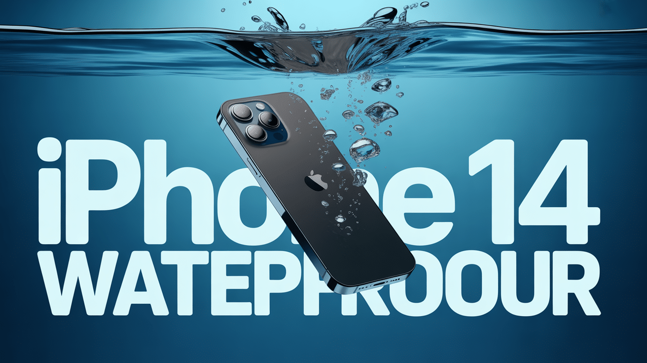 iphone 14 waterproof ou pas tombant dans l'eau