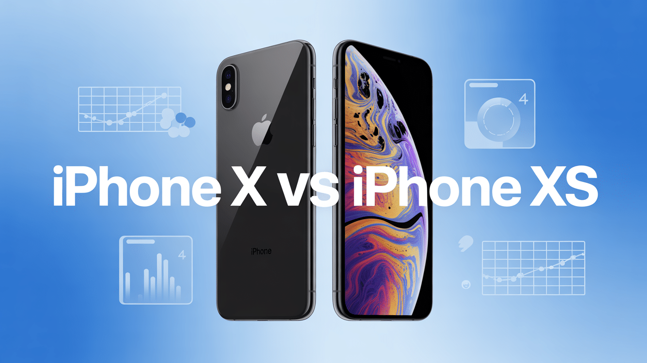 iPhone X vs XS côte à côte comparaison