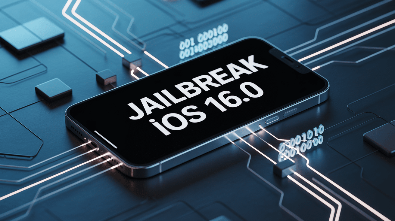 image jailbreak ios 16.0 sur smartphone moderne