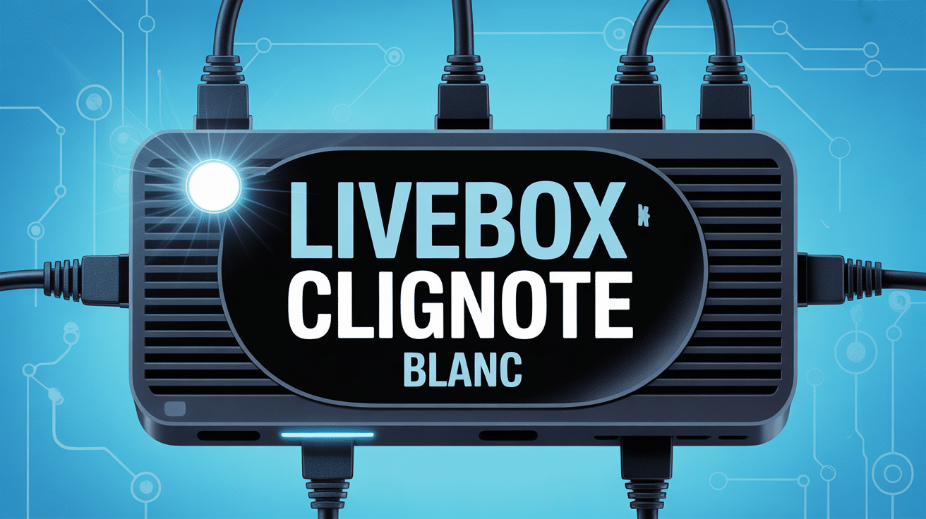 Livebox clignote blanc voyant lumineux