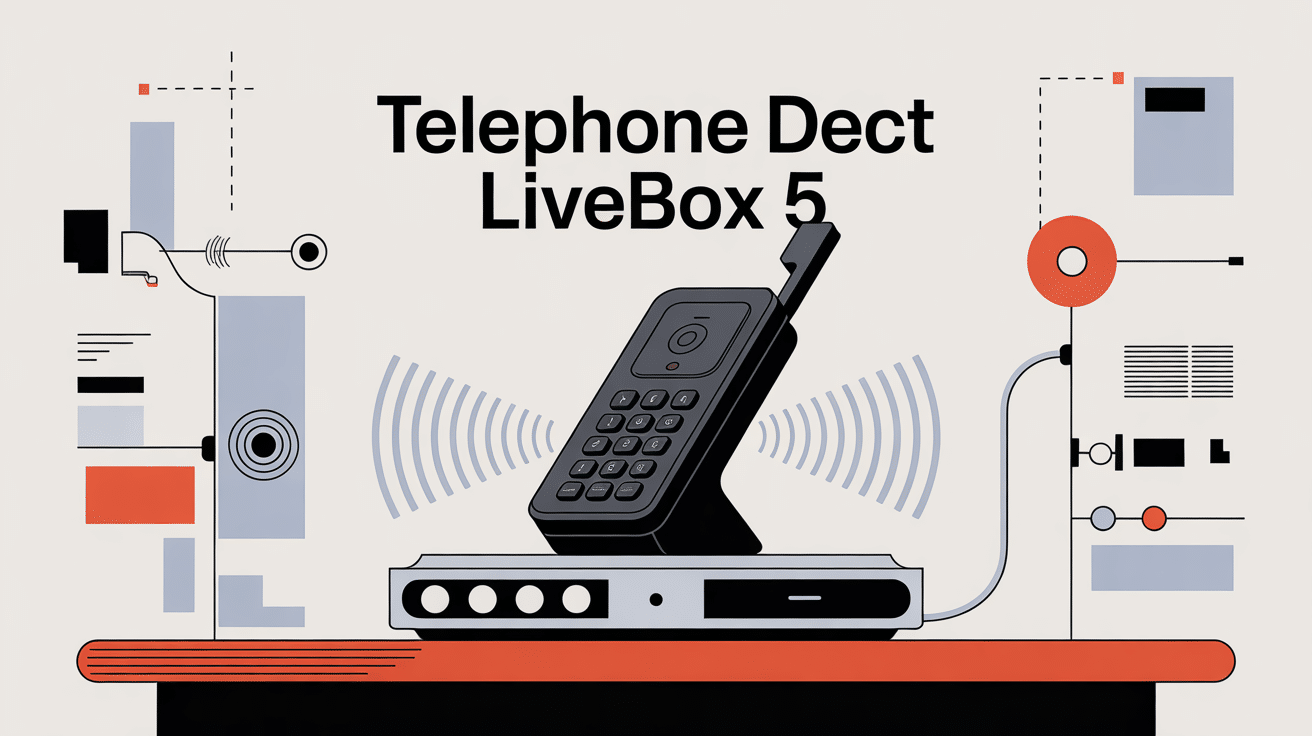 telephone dect compatible livebox 5 pose a cote de livebox