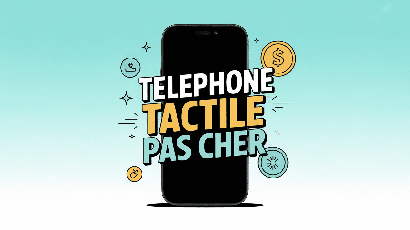 telephone tactile pas chere illustration moderne