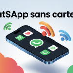 illustration whatsapp sans carte sim smartphone wifi