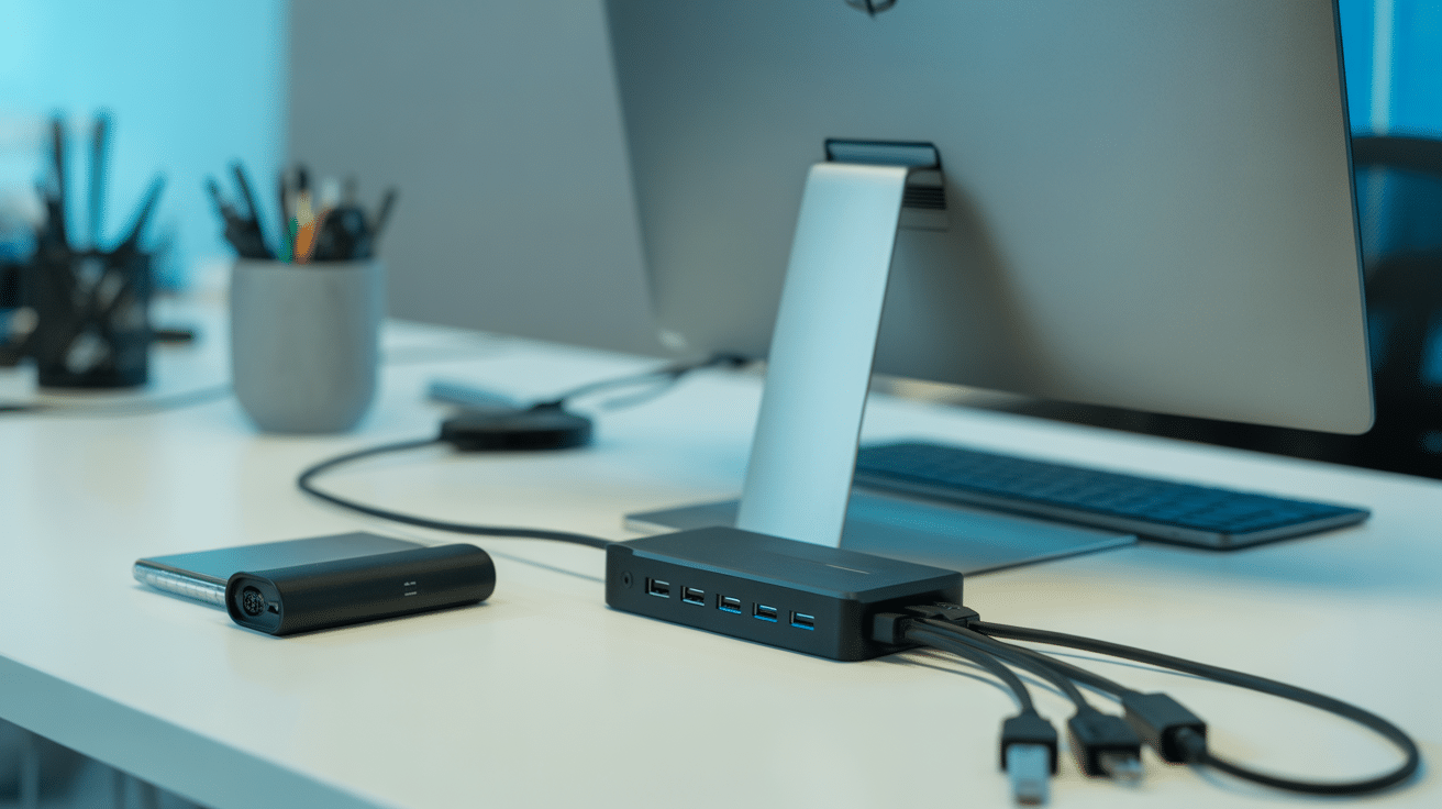 3.0 port usb hub disque dur setup moderne