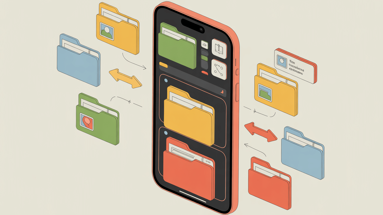 Corbeille iPhone stockage temporaire