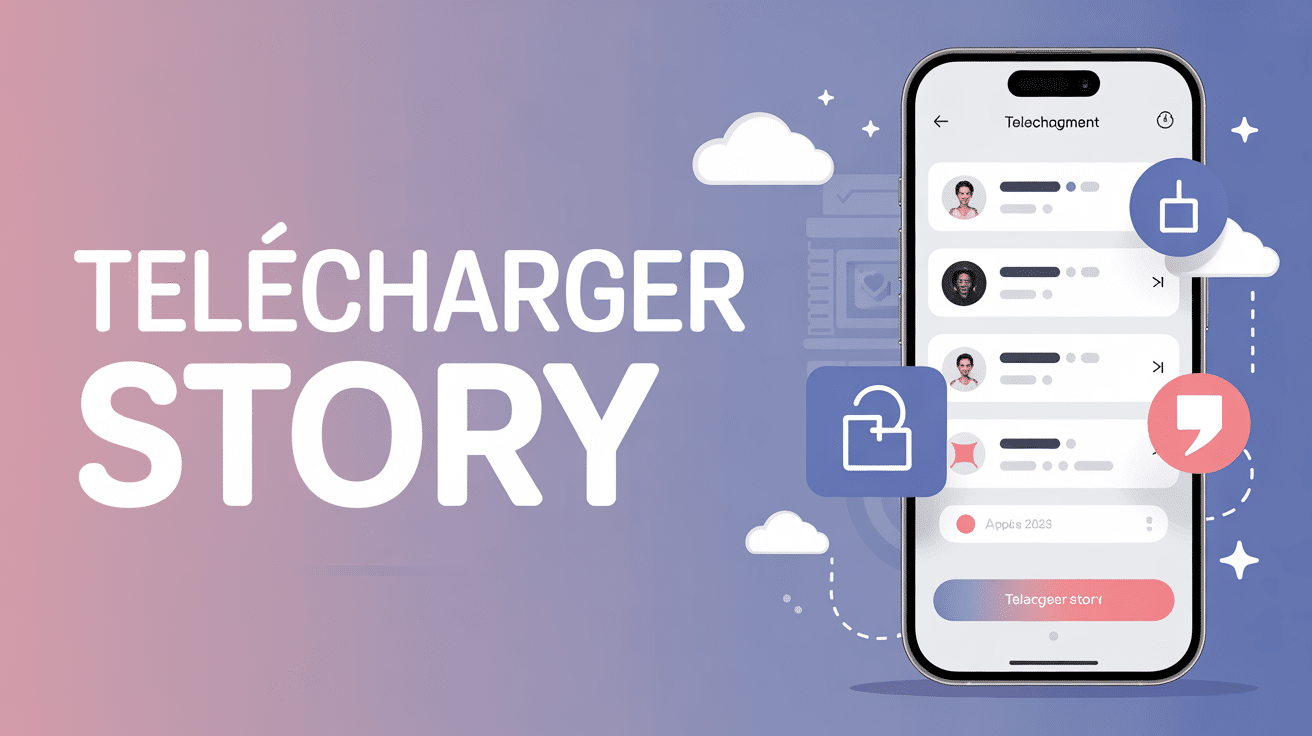 download a snapchat story illustration smartphone