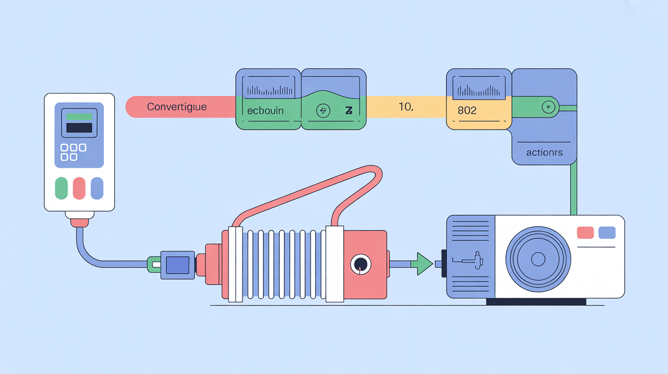 Diagramme fonctionnement exécute des ordres en utilisant une source d'énergie