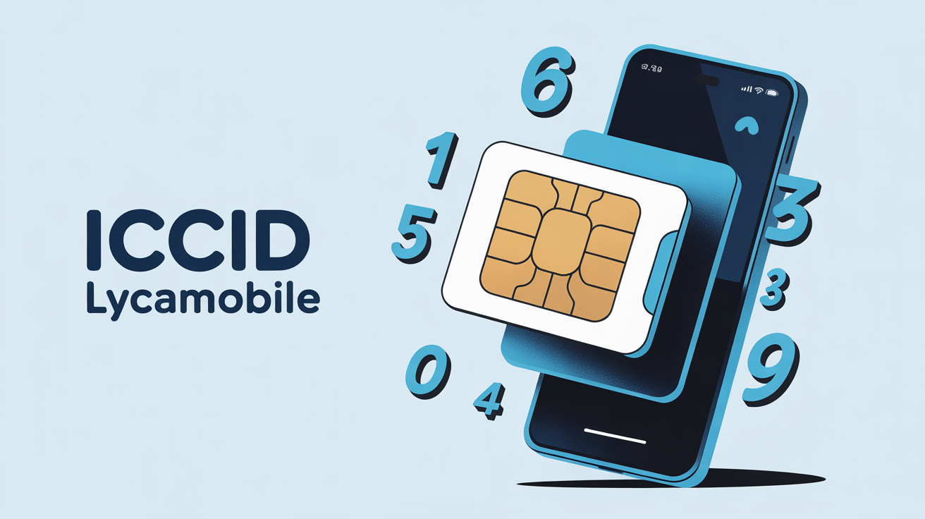 iccid lycamobile carte sim et smartphone