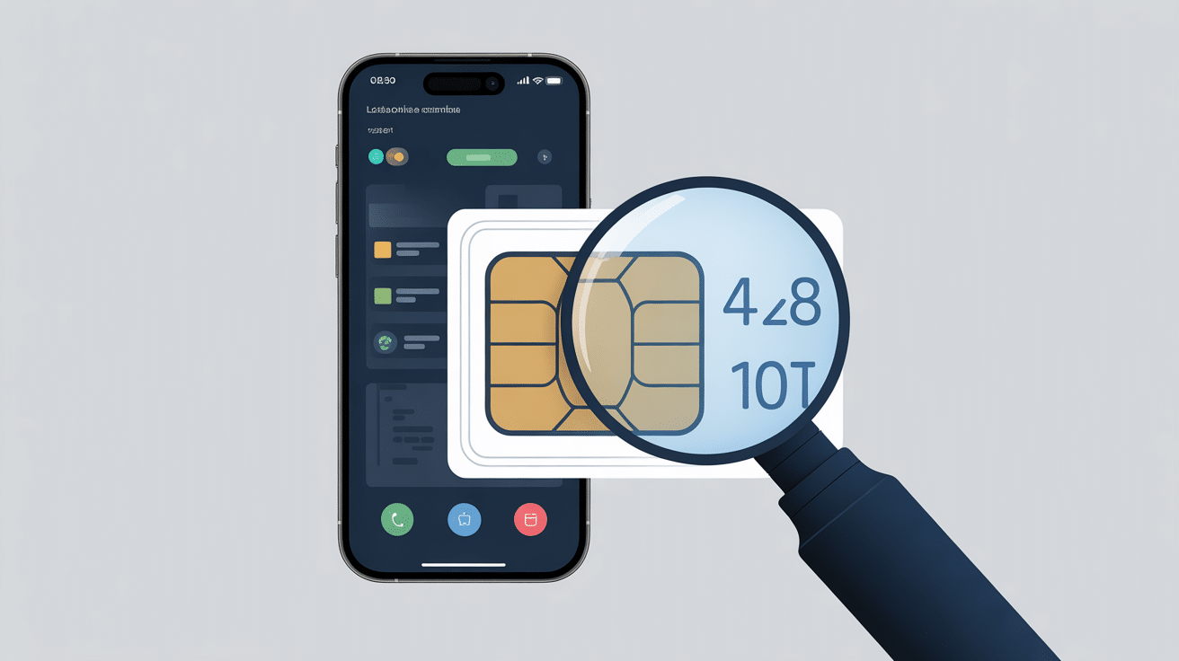 vue rapprochée iccid lycamobile carte sim