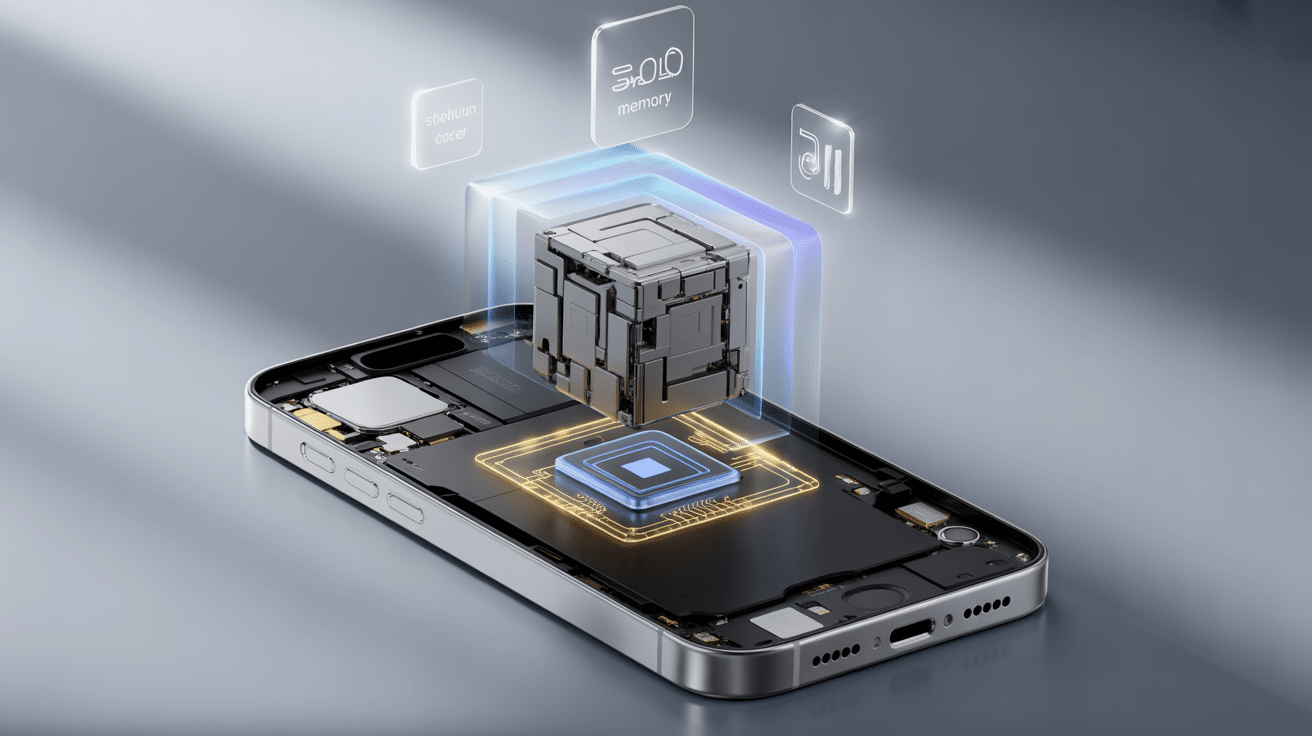 iPhone 13 blanc intérieur composants