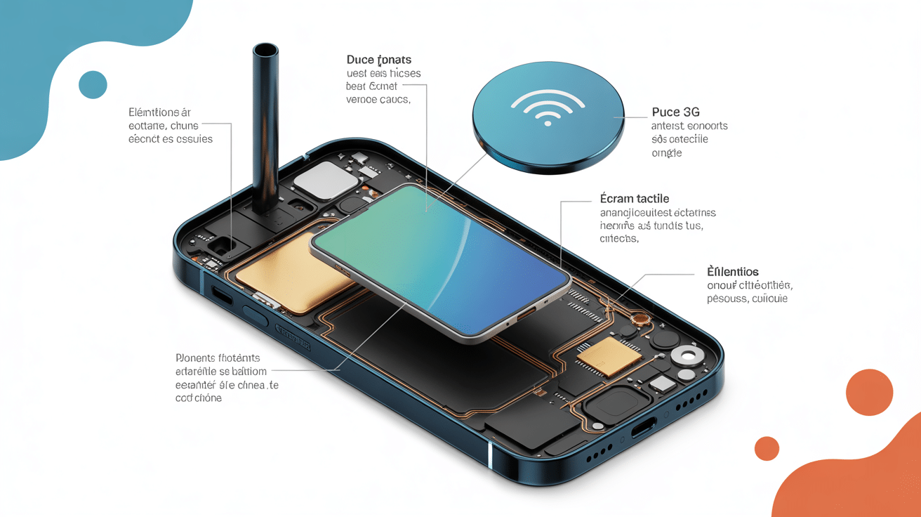 vue éclatée technique iphone 2 3g composants internes