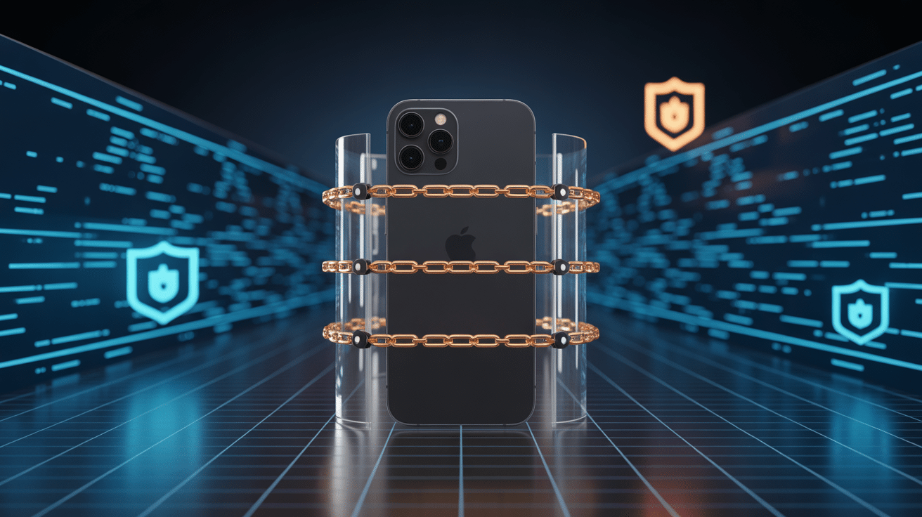 Image jailbreak ios 18 barrières numériques sur smartphone