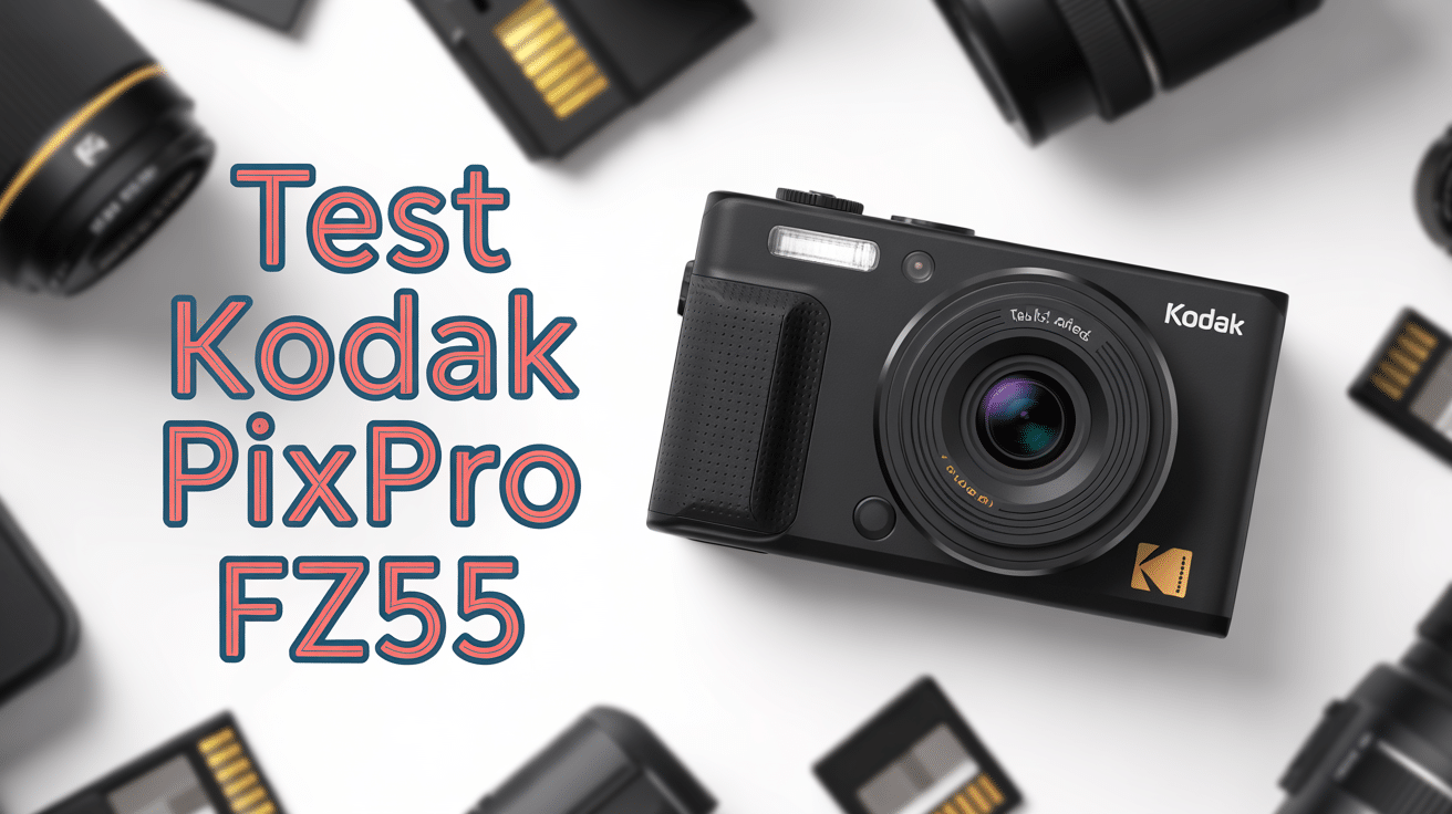 kodak pixpro fz55 : test appareil compact sur table