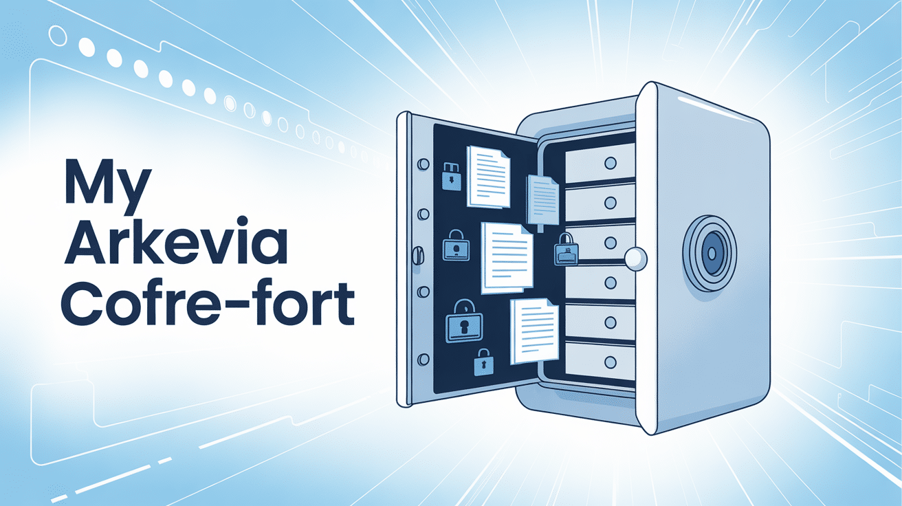 my arkevia coffre-fort illustration sécurité cloud fichiers