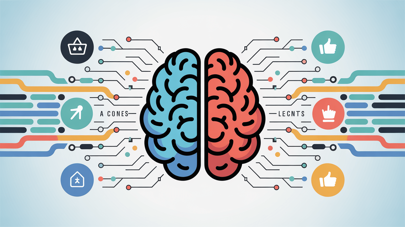 quels sites web utilisent des algorithmes de recommandation illustration cerveau circuits
