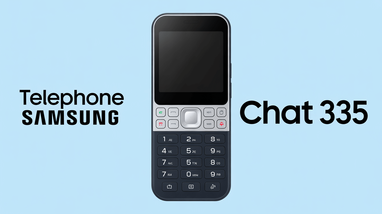 telephone samsung chat 335 noir avec clavier azerty