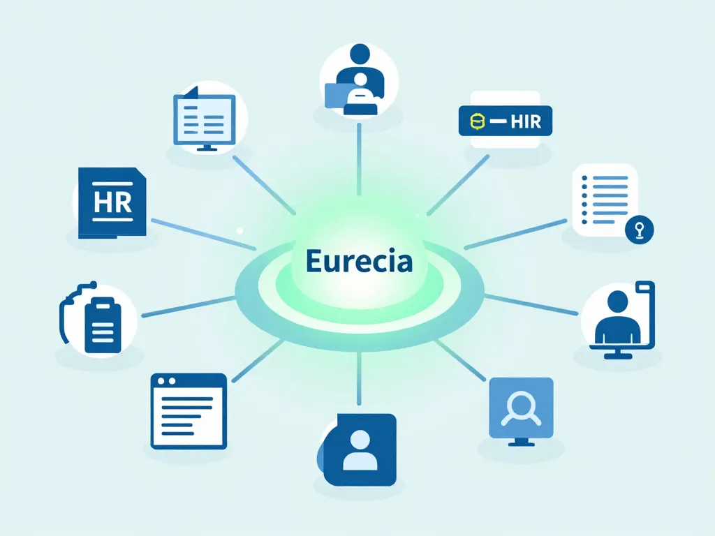 eurecia logiciel central SIRH connexion modules