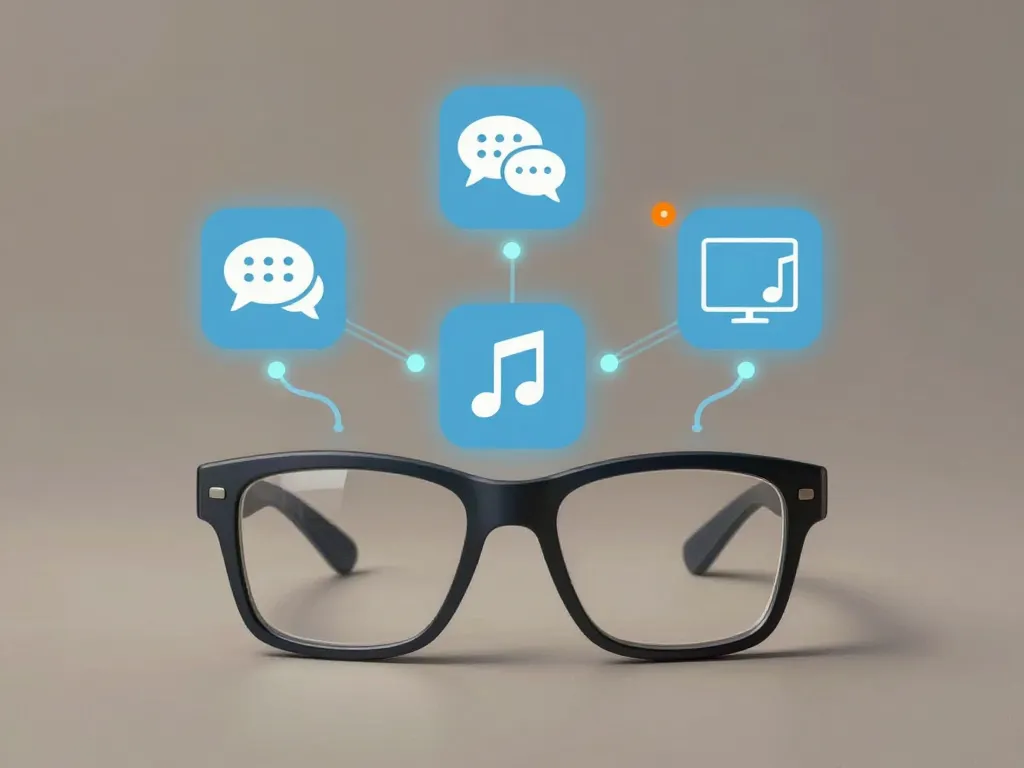 schéma fonctionnel lunette connectée usages principaux