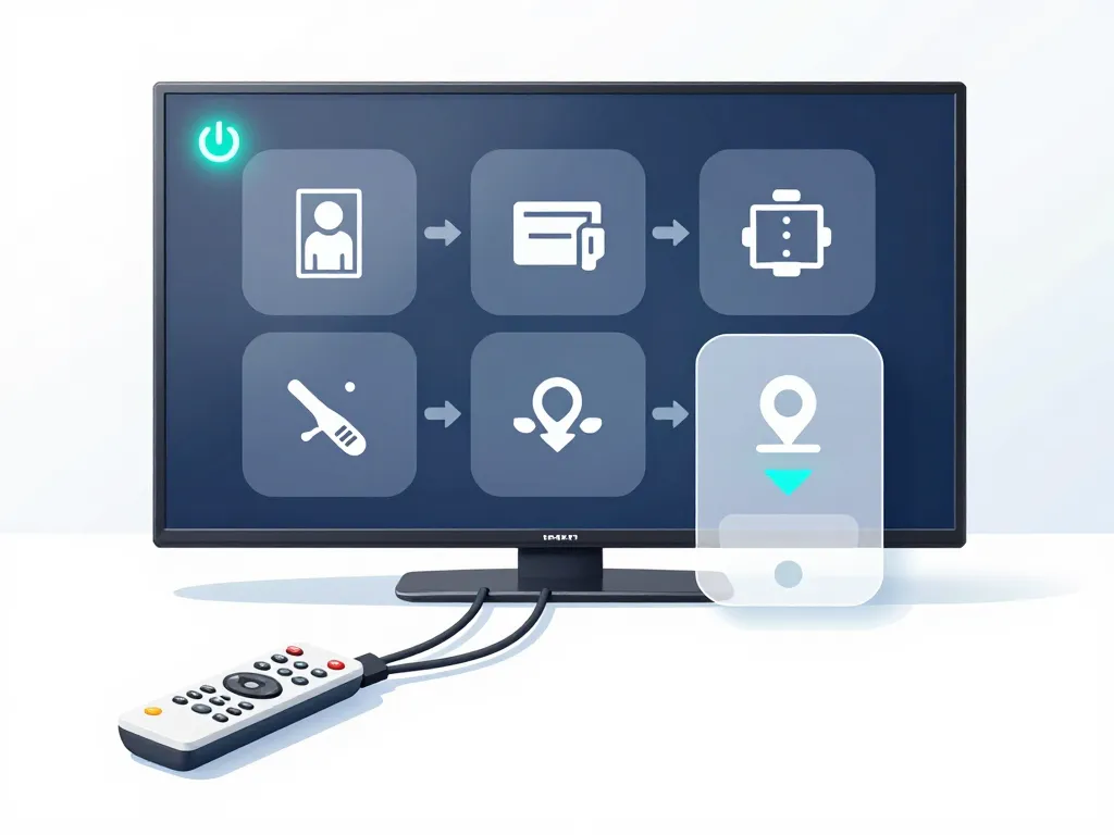 ma tele s'allume mais pas d'image, schéma étapes premiers contrôles