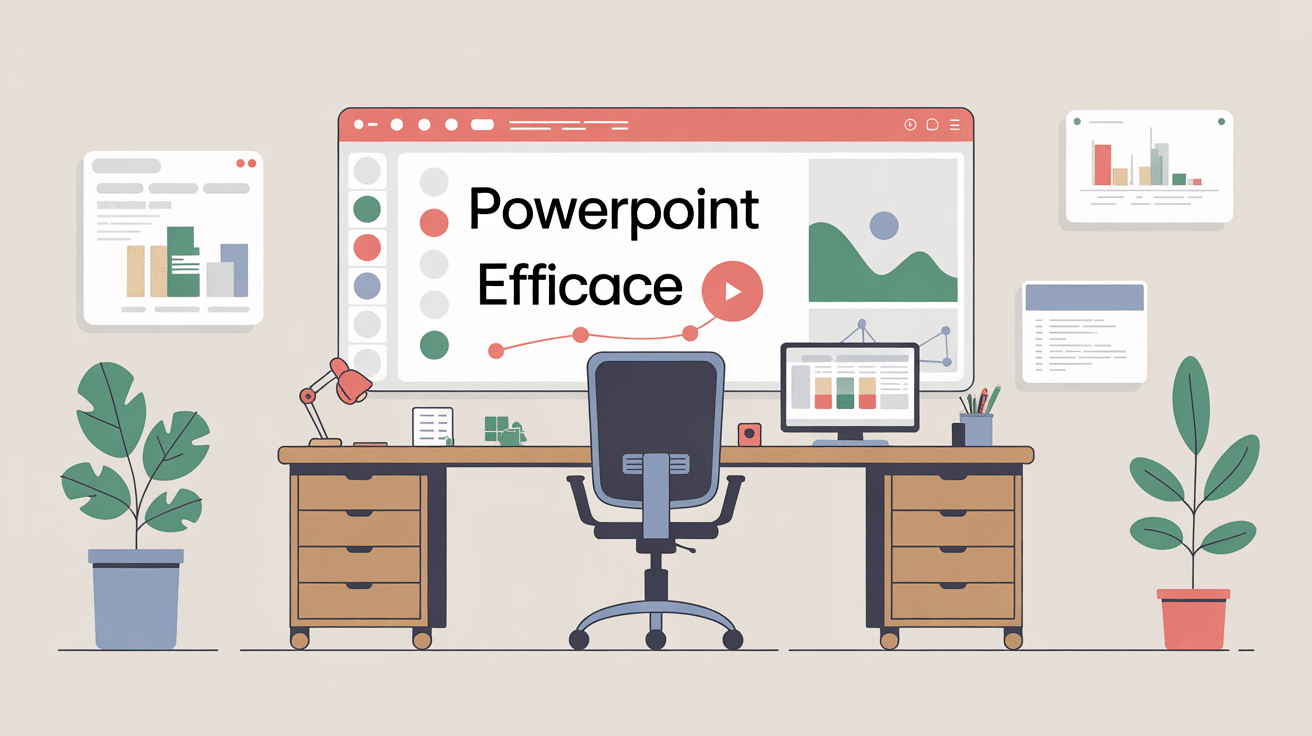 powerpoint comment faire efficace illustration vectorielle