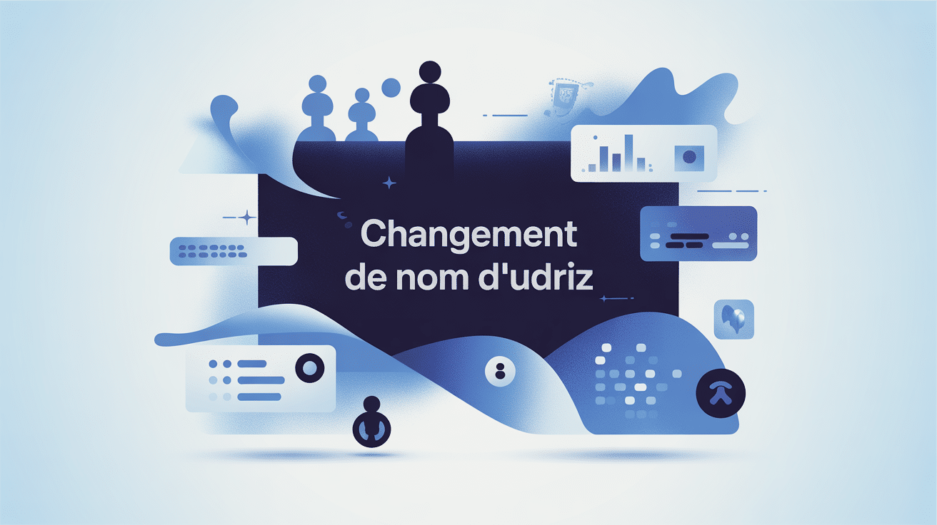 udriz change de nom illustration identité numérique moderne