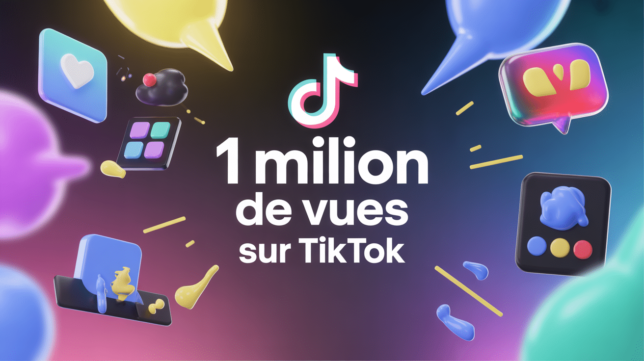 Illustration 3D 1 million de vue sur tiktok prix et valeur