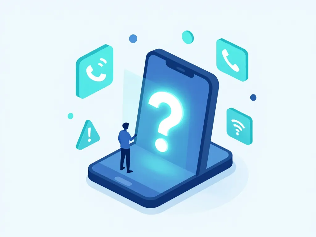 smartphone question mark a qui est ce numero