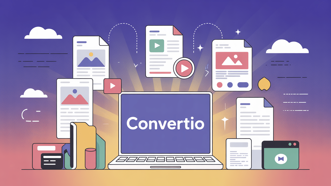illustration convertio outil conversion fichiers