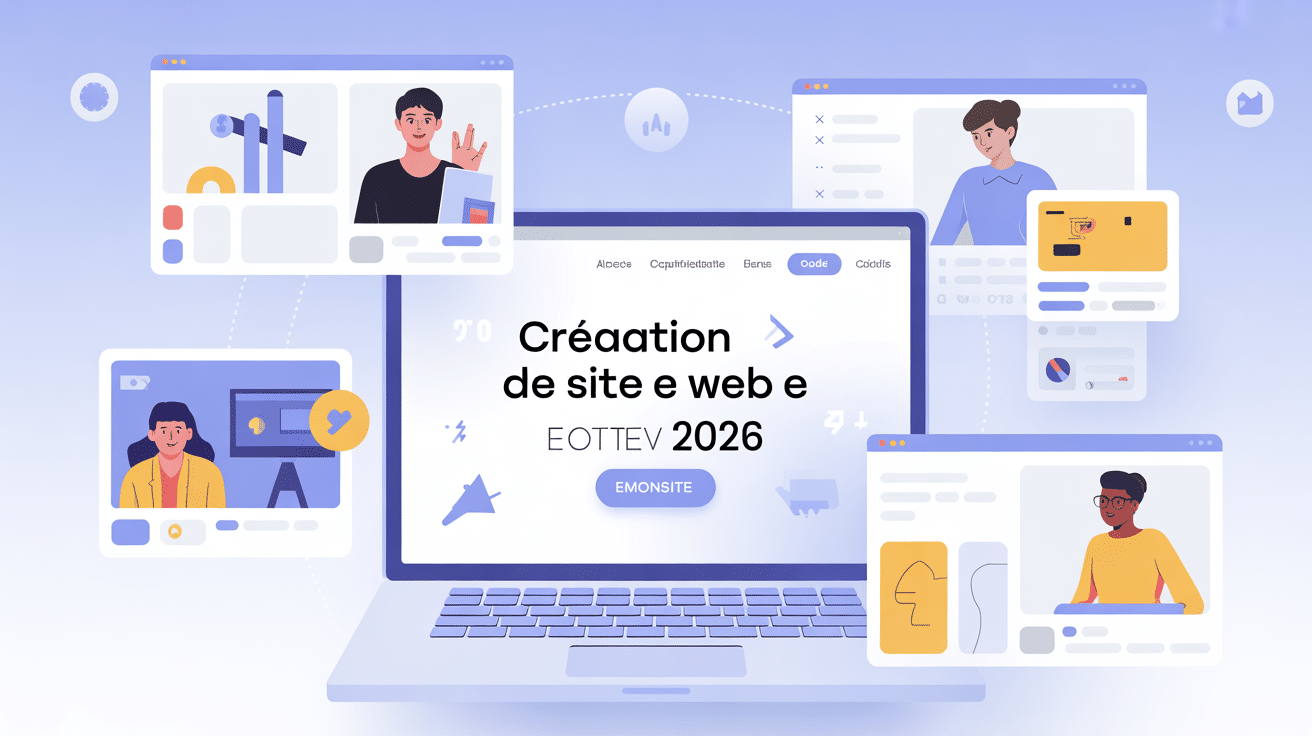 illustration creation site web emonsite 2026
